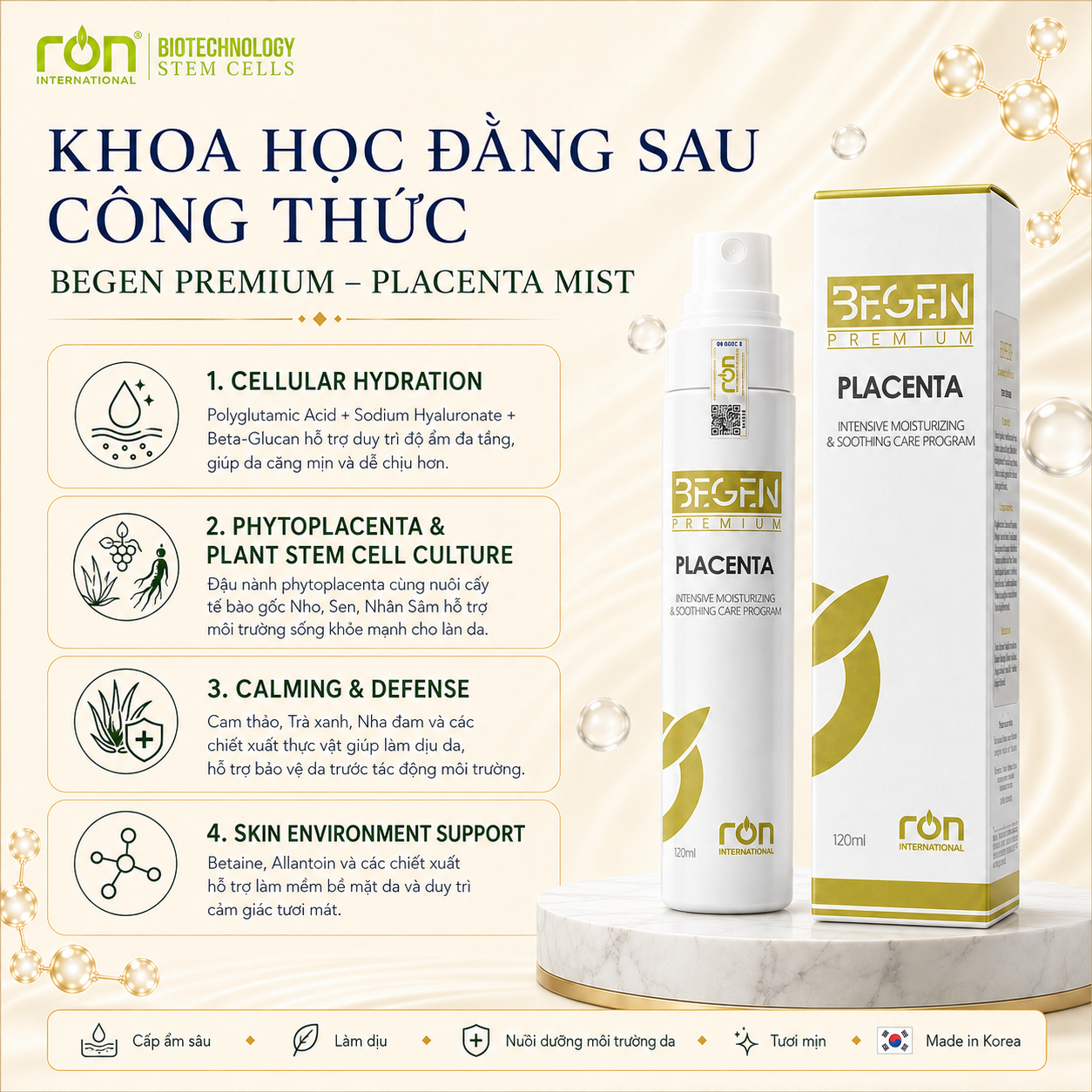Xịt Khoáng (Begen Premium Placenta) 120ml